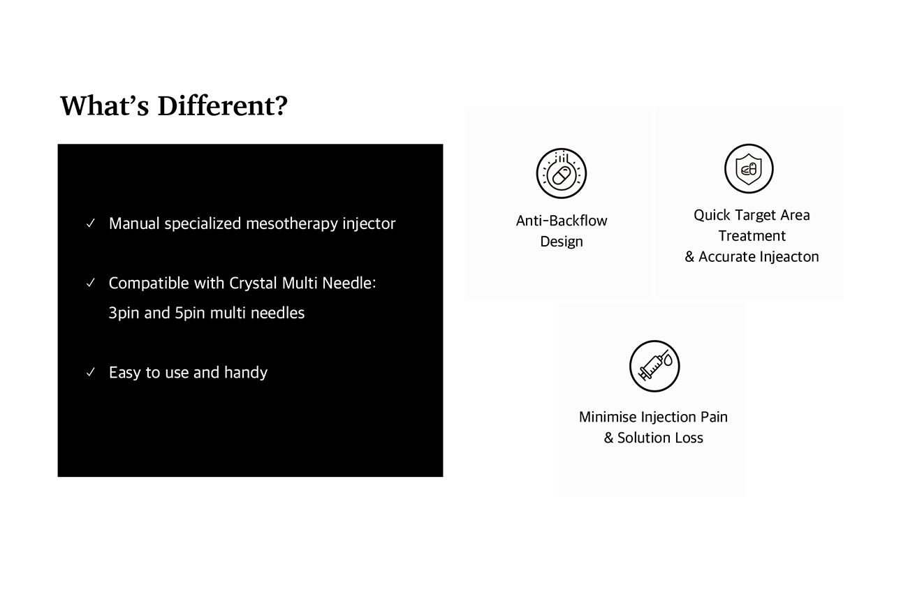 Crystal 5 Pin Multi Needle is specialized for scalp and face procedures